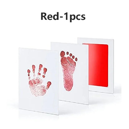 Baby Care Non-Toxic Baby Handprint Footprint Imprint Kit Baby Souvenirs Newborn Footprint Ink Pad for Newborn Baby Gifts