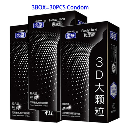 30pcs Ultra Thin Condoms For Men Delay Ejaculation Intimate Condone Hyaluronic Acid 0.01 Slim condom Natural Latex Penis Sleeve
