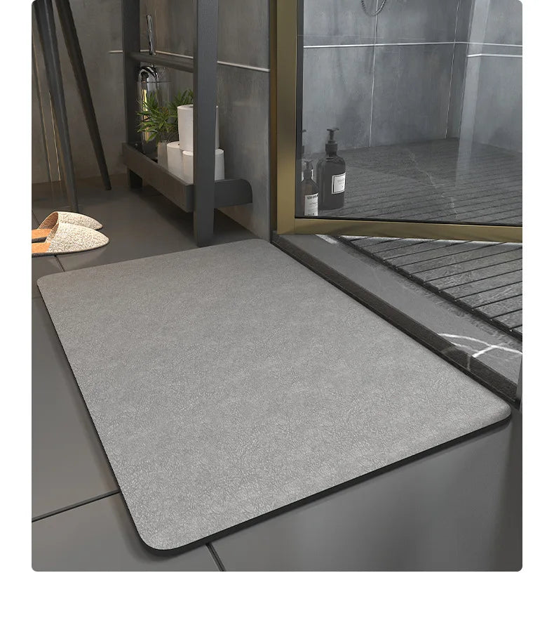 Bathroom Mats Diatomaceous Soft Mats Bathroom Quick Dry Water-absorbing Mats Toilet Non-slip Foot Mats Carpet Door Mats Bath Rug