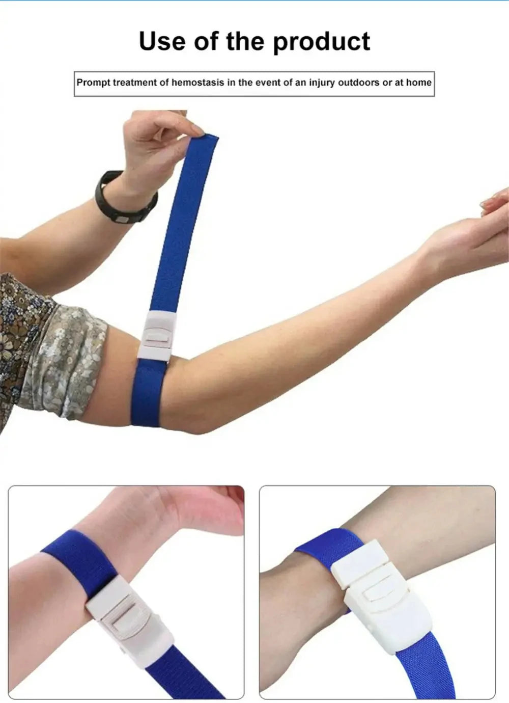 Medical Tourniquet First-Aid Turnstile Buckle Outdoor Camping Survival Gear Emergency Carabiner Tourniquet Nursing Rescue Tools