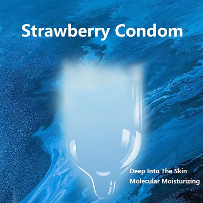 10PCS fruit flavored condoms, safe sex lubricant condoms, male condom, strawberry flavored sexy condoms