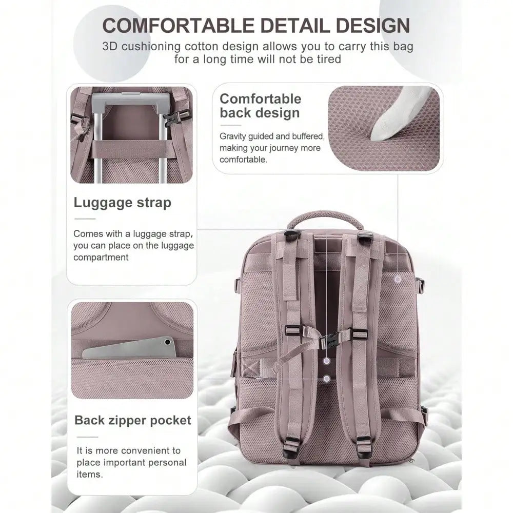 Women Men Hand Luggage Backpack Business College Laptop Travel Backpack Waterproof Carry on mochila viaje cabina avion 40x20x25