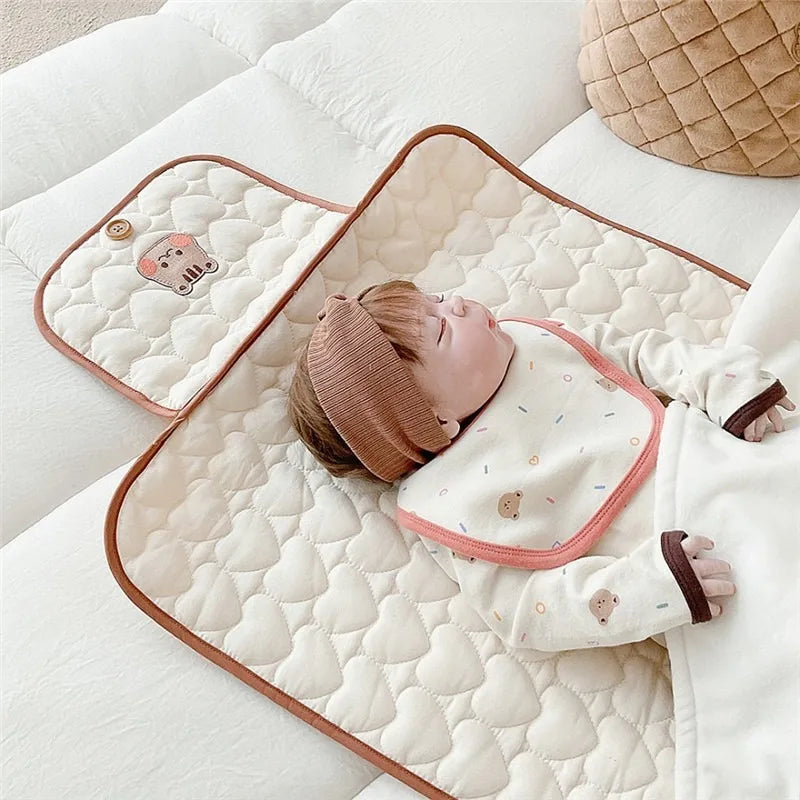 PANGDUBE Soft diaper changing pad foldable Newborn Diaper Pad Baby Changing Mat Portable Cute Nappy Mattress Baby Things