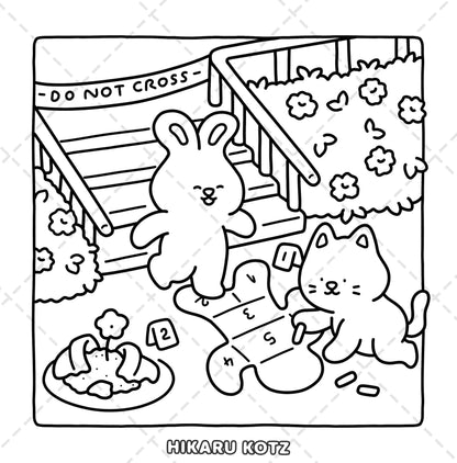 Silly Crimes: Cozy and Funny Coloring Book for Adults and Teens