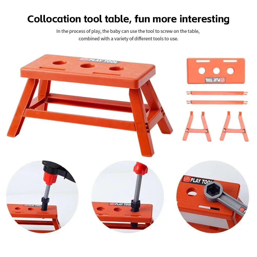 38/41 PCS Pretend Tools Kit Kids Play Repair Tool Set Plastic Construction Toys with Screwdrivers for Toddler Boys Girls Child