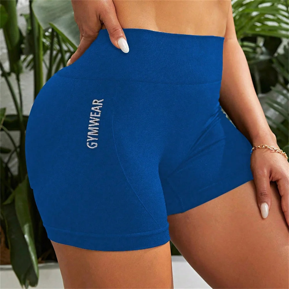 Women High Waist Butt Lift Sports Short Pants High Stretch Qyuick-Drying Breathable Yoga Shorts Athletic Tights