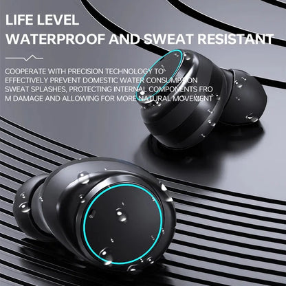 Wireless Bluetooth Headphones TWS Headsets With Mic Stereo Sport In-ear Earphone Touch Control Long Standby HD Call Earbuds Game