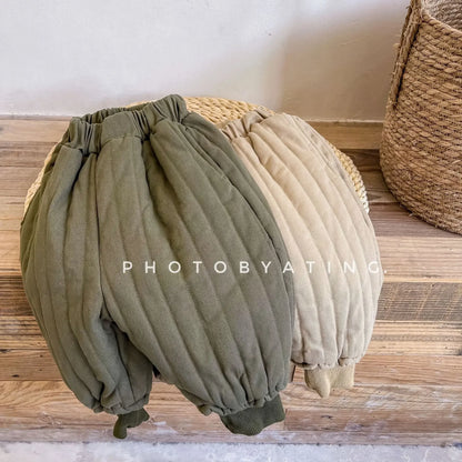 Children's Clothing From 2 To 7 Years Winter Kids Warm Cotton-Padded Trousers Baby Girls Thick Pants Toddler Boys Wear Clothes