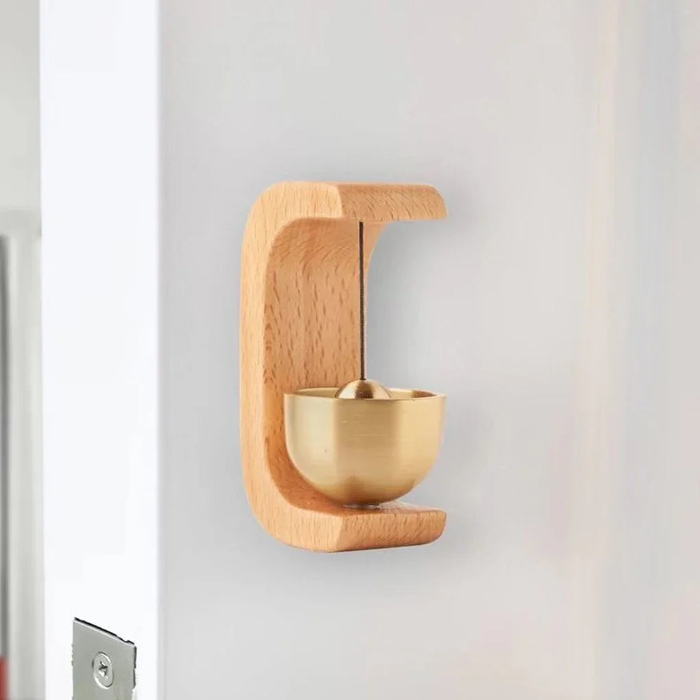 Door Bell Wooden Wind Chimes Wireless Doorbell Entrance Door Bell Decorative Wind Bell for Home Opening Home Decoration