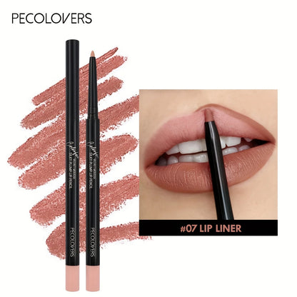 1PC Nude Brown Lip Liner Pencil 12 Color Red Contour Tint Labial Makeup Waterproof Matte Lipstick Pen Lip Contouring Cosmetic