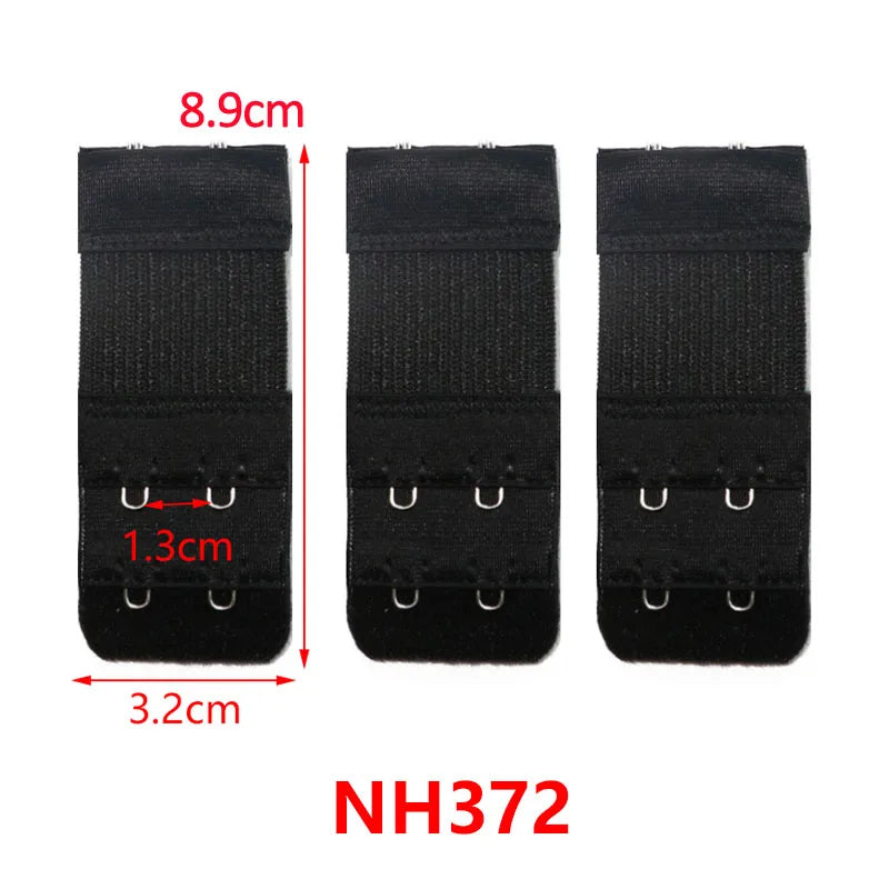 3/4/6/8pcs Bra Extender for Women's Elastic Bra Extension Strap Hook Clip Expander Adjustable Belt Buckle Intimates Accessories