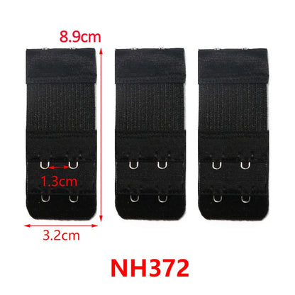 3/4/6/8pcs Bra Extender for Women's Elastic Bra Extension Strap Hook Clip Expander Adjustable Belt Buckle Intimates Accessories