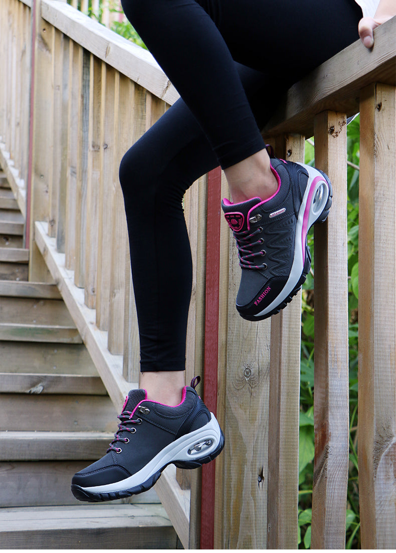 أحذية نسائية 2023 أحذية رياضية كاجوال ذات نعل سميك من تصميم علامة تجارية فاخرة أحذية نسائية للمشي بكعب سميك أحذية رياضية نسائية للمشي لمسافات طويلة