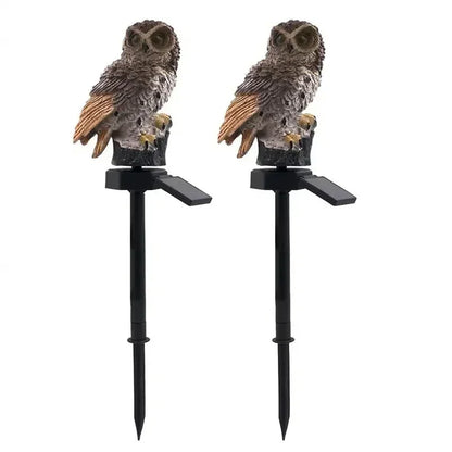 Solar Owl Garden Light Outdoor LED Lawn Lamp for Garden Decoration Waterproof Christmas Lights Outdoor Solar Lamp Post