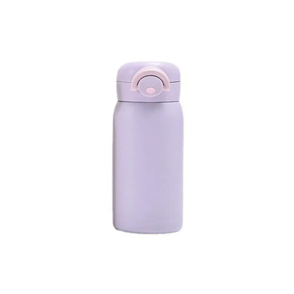 304 Stainless Steel Mini Thermos Cup Cute 220/320ml Small Capacity Vacuum Flask Pop-up Lock Mug Girls