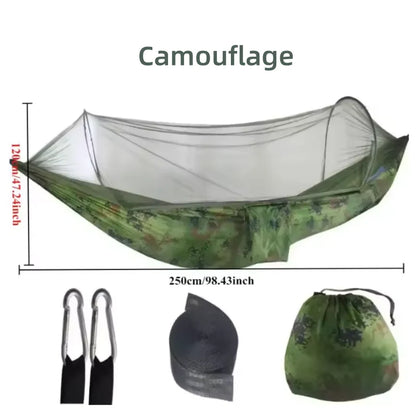 Camping hammock with mosquito net sleeping tent hammock suitable for camping hammock outdoor furniture garden leisure hammock
