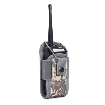 Hoyoo outdoor tactical walkie talkie case MOLLE accessory package multifunctional walkie talkie external protective cover camouf