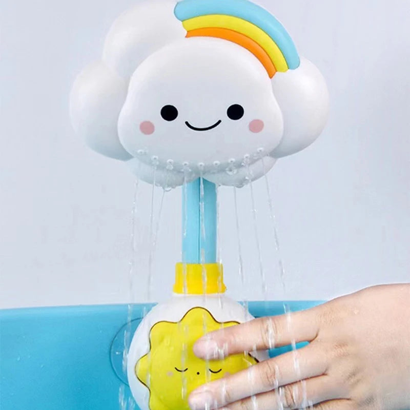 Cloud Weather Bath Toy for Kids Press Spray Educational Water Cycle Play Pool Beach Safe Fun