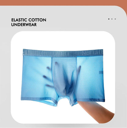 Men Panties Male Underpants Man Pack Shorts Boxers Underwear Slip Homme Calzoncillos Bamboo Hole U Convex Pouch Large Size 6XL