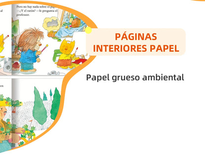 Spanish series A Set Of 10 Baby Bedtime Fairy Tale Early Education Books Children's Enlightenment Color Picture Reading Toy Gift