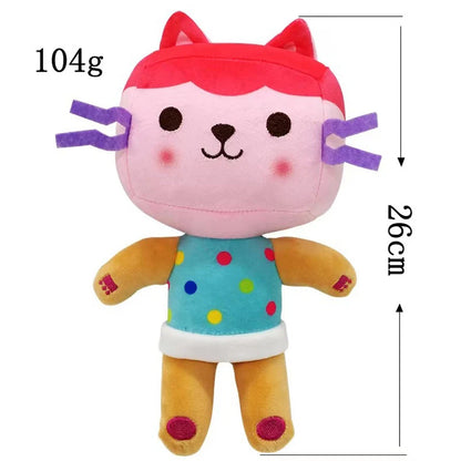 Animals Plush Gabby Dollhouse Lovely Plush Gaby Toy Plush House Cat Doll Cartoon Stuffed Animals Mermaid Cat Plushie Dolls Kids