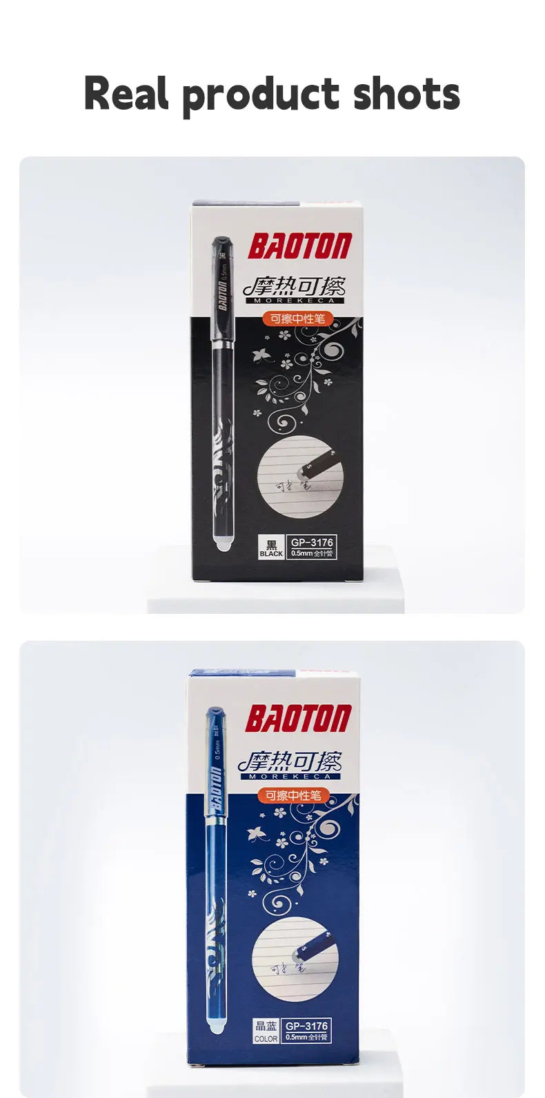 26 Pcs/Set Kawaii Erasable Pens 0.5mm Gel Pen Waterproof Gel Ink Stationery School Writing supplies for Notebook Office Student