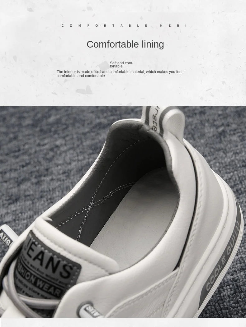 New Shoes for Men  Comfortable Flat Men's Casual Shoes Outdoor Wild Men's Sneakers High End Fashion One Pedal Dress Shoes Male