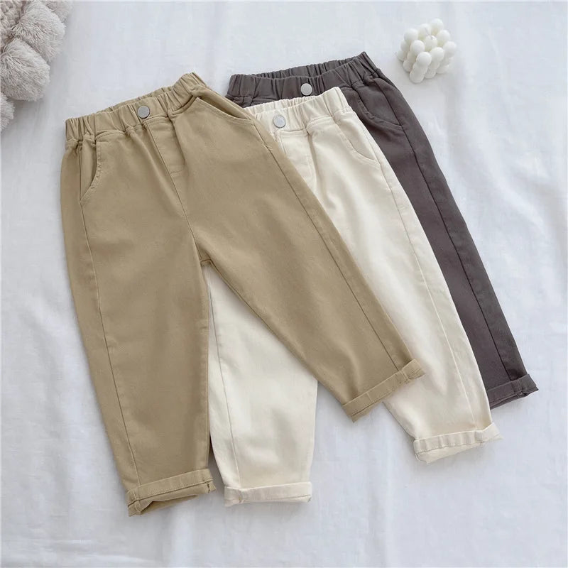 Kids Pants Kids Clothes Slacks Boys Girls Pants Foreign Style Korean Pants Autumn Spring Clothes for Kids