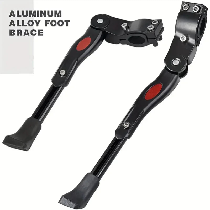 Aluminum Alloy Kickstand, Bicycle Rear Bracket Adjustable Length, MTB 26 Inch Bicycle Side Support