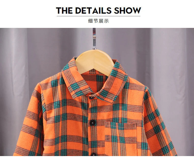 Kids Shirt Clothes Spring Thin Blouses Clothing Infant Boy Striped Cotton Tops 1 2 3 4 Years Kids Long Sleeves Shirt