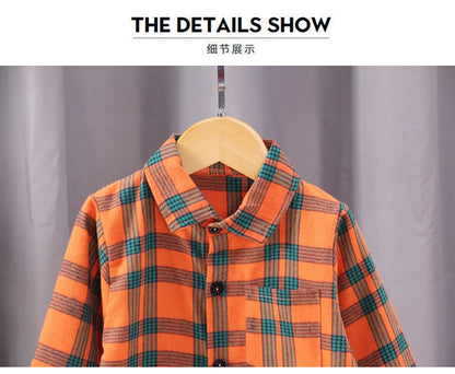 Kids Shirt Clothes Spring Thin Blouses Clothing Infant Boy Striped Cotton Tops 1 2 3 4 Years Kids Long Sleeves Shirt