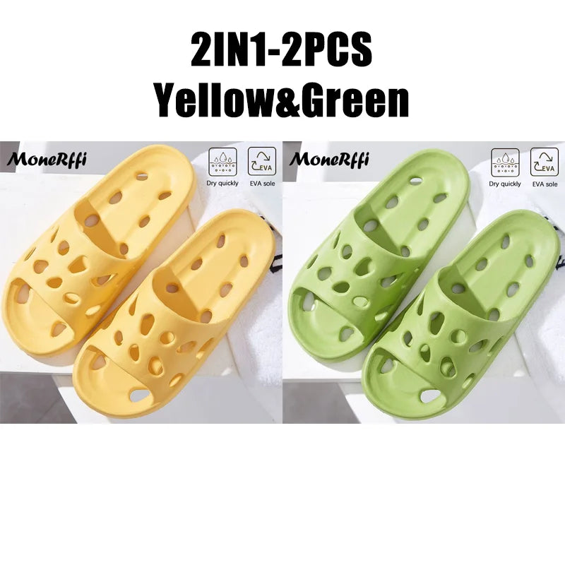 نعال حمام منزلية خفيفة الوزن مقاومة للماء للشاطئ نعال غير قابلة للانزلاق للسباحة والحمامات والأحذية المائية