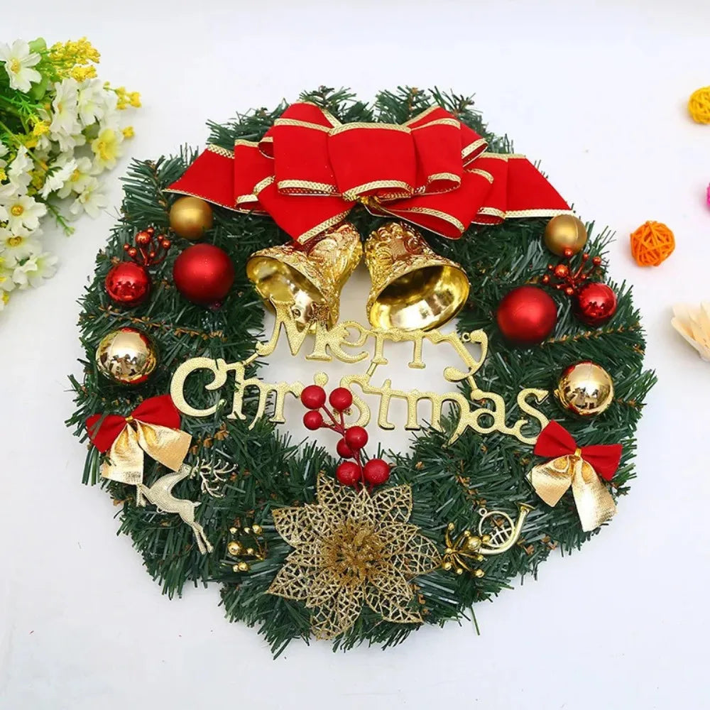 sp Hot Sale Merry Christmas Decoration Wreath Manufacturer Artificial Greenery Christmas Garland Decoration