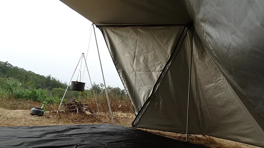 Bushcraft Tent Baker Style Outdoor Camping Multifunction Bushcraft Shelter Woodland Tent Backwoods Hot Tents for 2 Persons