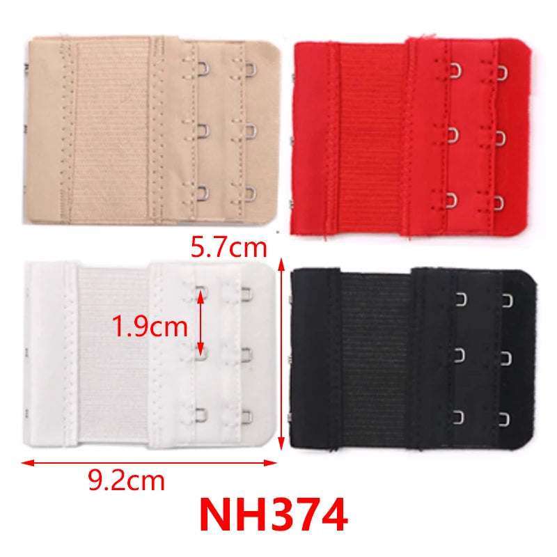 3/4/6/8pcs Bra Extender for Women's Elastic Bra Extension Strap Hook Clip Expander Adjustable Belt Buckle Intimates Accessories