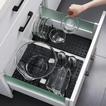 Kitchen Organizer Sink Dish Drying Rack Sink Drain Shelf Bowl Plates Shelf Storage Drawer Desktop Adjustable Holder Accessories