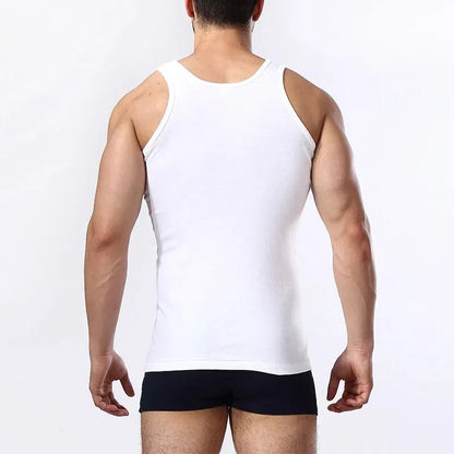 European and American Sizes Cotton MEN'S Vests Young MEN'S Sports Fashion Bottoming Vests Middle-aged and Old plus Size Vests