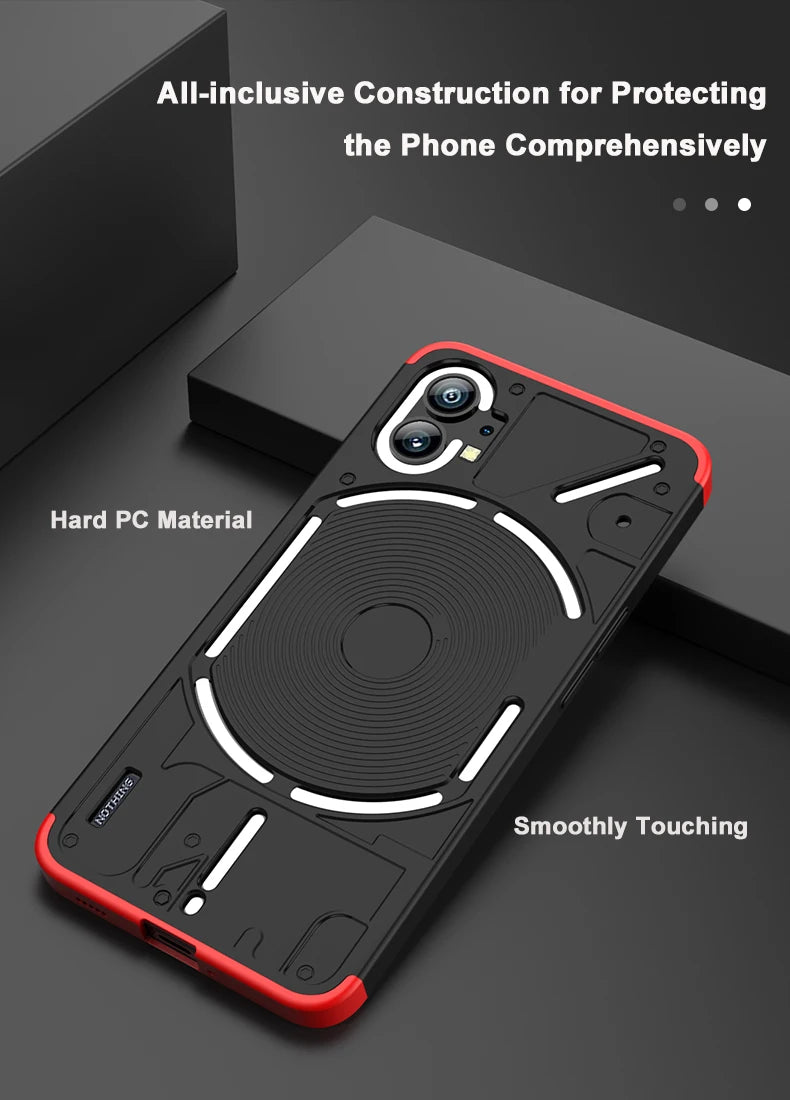 Shockproof Case for Nothing Phone 1 One Phone1 (1) 6.55 inch Cover Full Protect Camera Lens Anti-Fingerprint Back Shell Fundas