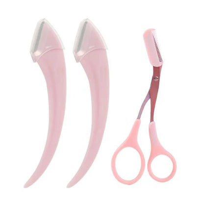 Eyebrow Trimming Knife Eyebrow Face Razor For Women Professional Eyebrow Scissors With Comb Brow Trimmer Scraper Accesso