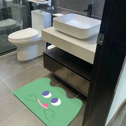 Bathroom door absorbent floor mat foot mat household toilet toilet soft diatom mud toilet quick drying non-slip mat