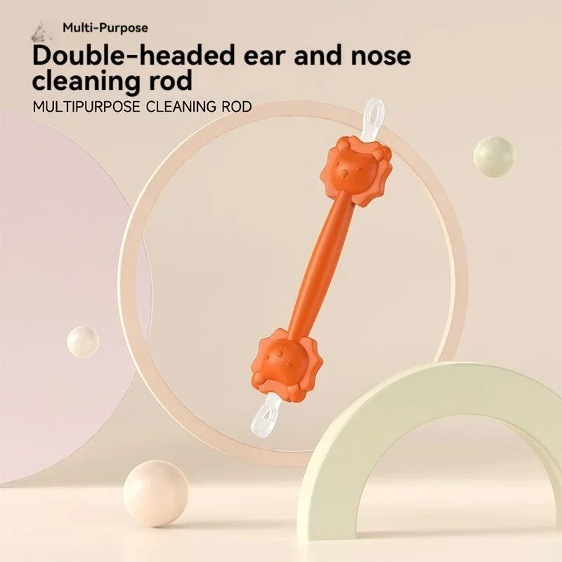 Multi-purpose Ear Nose Cleaner Soft Ear Wax Cleaner Cleaning Tool Baby Ear Cleaner Spoon Double-headed Earwax Cleaner
