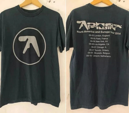 Aphex Twin Unisex Cotton T-Shirt | North America & Europe Tour Design | Modern Streetwear