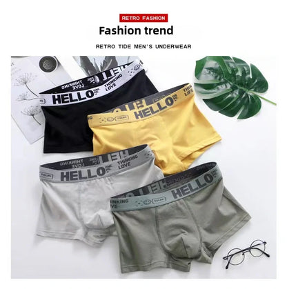 10Pcs/Men's Underwear  Underwear High Stretch Boxer Shorts Breathable Soft Men's Shorts Comfortable Size L-4XL