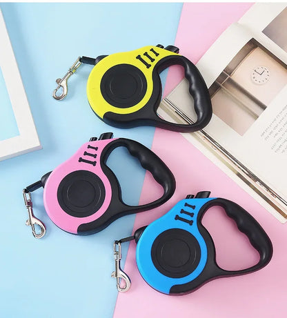 3m 5m Dog Leash Strong Nylon Puppy Lead For Small Medium Large Dogs Cats Automatic Retractable Durable Yorkshire Pet Supplies