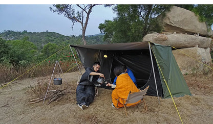 Bushcraft Tent Baker Style Outdoor Camping Multifunction Bushcraft Shelter Woodland Tent Backwoods Hot Tents for 2 Persons