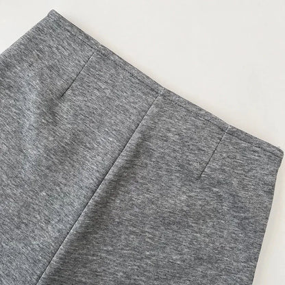 Summer basic solid color versatile shorts for women casual and elegant high-waisted slimming straight shorts