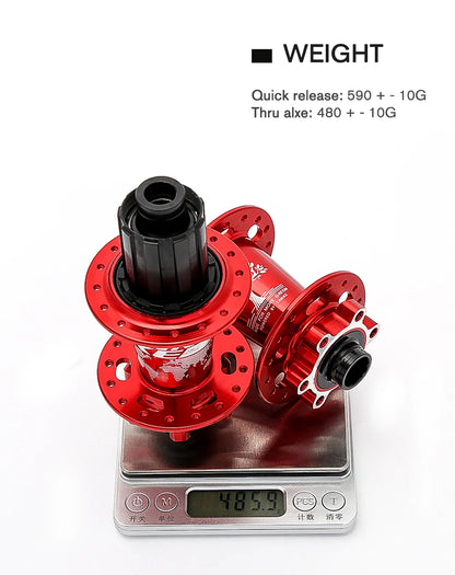 TANKE 120 Click Hub 6 Bearing MTB Mountain Bike Hub Front Rear 28 32 36 Holes QR Thru-axle Exchange Disc Brake Bicycle Hubs HG