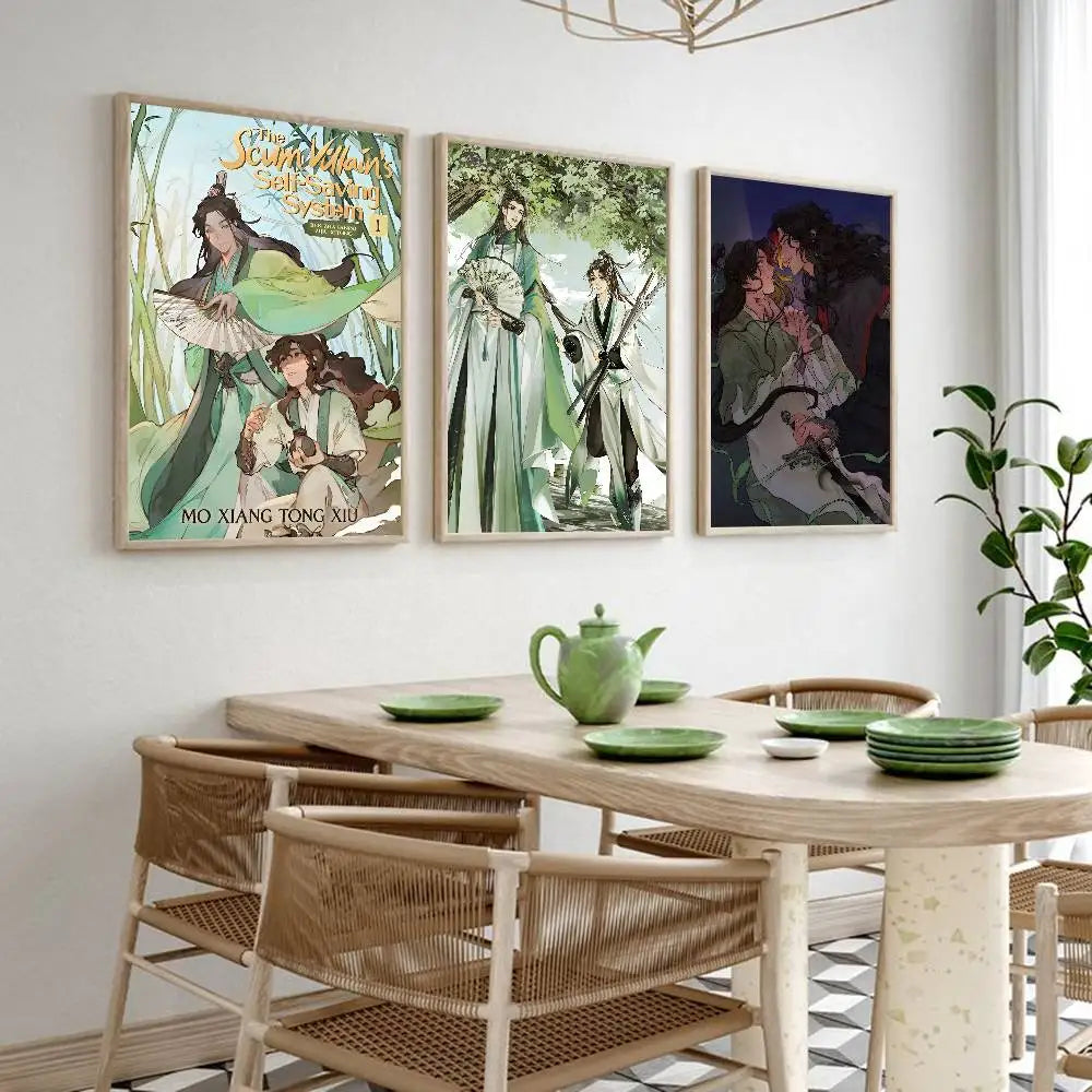 Comics S-scum Villains Self Saving SystemS Poster Wall Art For Bedroom Living Room Hallway Bar Home Decoration Gift