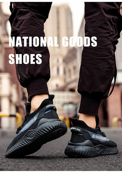 Men Sneakers 2025 Men Tennis Shoes New Fashion Spring and Summer Leisure Walking and Running Breathable Flat Bottom Gym Sports