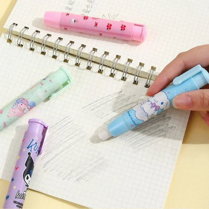 Creative Press Eraser Anime Kuromi Melody Cinnamoroll Cartoon Kawaii Stationery Gift Office School Supplies